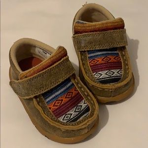 Twisted X Kids Serape Canvas Driving Moc Shoes